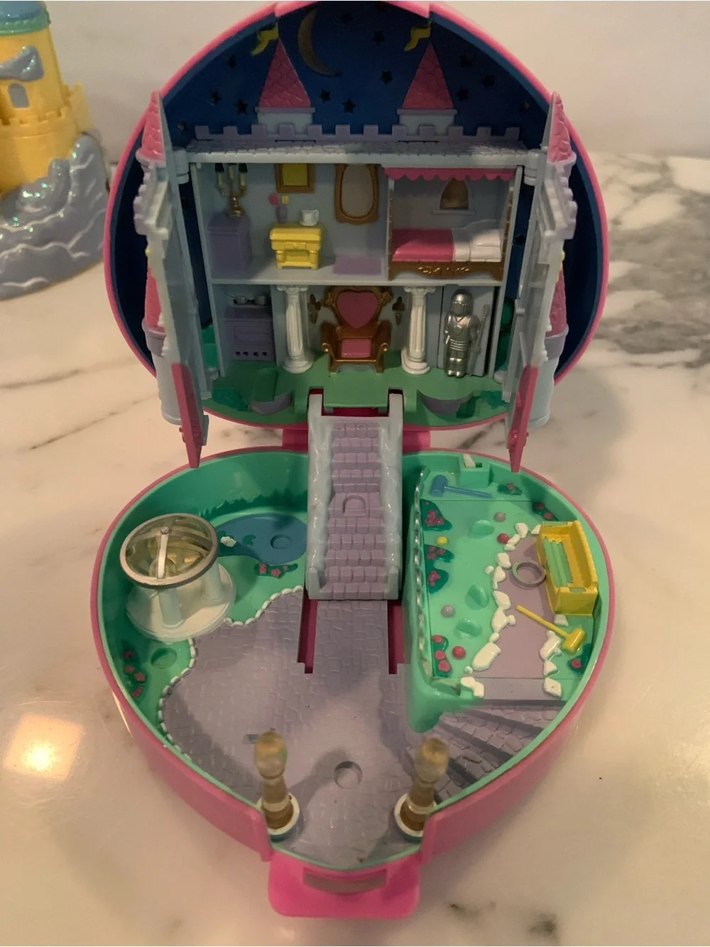 Vintage 90’s Bluebird Polly Pocket Lot Heart Compact Neighborhood House & More